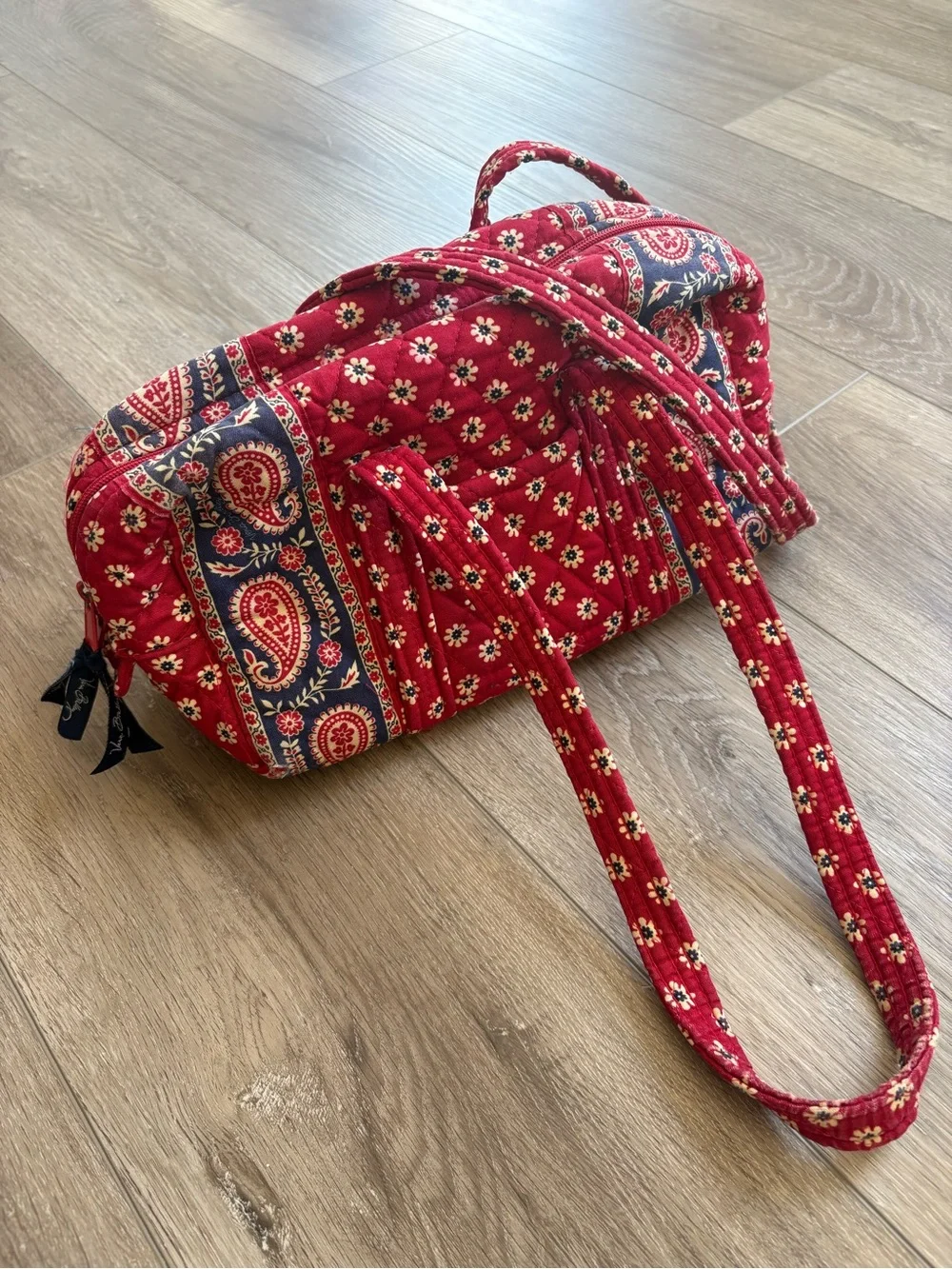 Vera Bradley Original 100 Handbag Americana Red